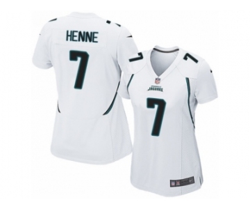 Women's Nike Jacksonville Jaguars #7 Chad Henne Game White NFL Jersey