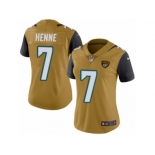 Women's Nike Jacksonville Jaguars #7 Chad Henne Limited Gold Rush NFL Jersey