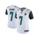 Women's Nike Jacksonville Jaguars #7 Chad Henne White Vapor Untouchable Limited Player NFL Jersey