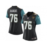 Women's Nike Jacksonville Jaguars #76 Branden Albert Limited Black Alternate NFL Jersey