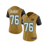 Women's Nike Jacksonville Jaguars #76 Branden Albert Limited Gold Rush NFL Jersey