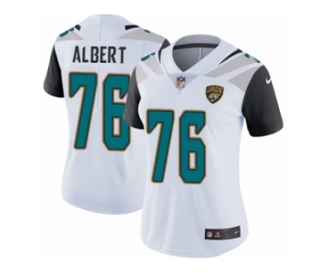 Women's Nike Jacksonville Jaguars #76 Branden Albert White Vapor Untouchable Limited Player NFL Jersey