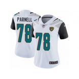 Women's Nike Jacksonville Jaguars #78 Jermey Parnell White Vapor Untouchable Limited Player NFL Jersey