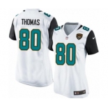 Women's Nike Jacksonville Jaguars #80 Julius Thomas Game White NFL Jersey