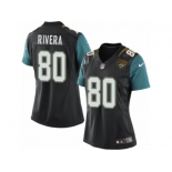 Women's Nike Jacksonville Jaguars #80 Mychal Rivera Limited Black Alternate NFL Jersey