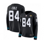 Women's Nike Jacksonville Jaguars #84 Keelan Cole Limited Black Therma Long Sleeve NFL Jersey