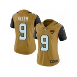 Women's Nike Jacksonville Jaguars #9 Brandon Allen Limited Gold Rush NFL Jersey