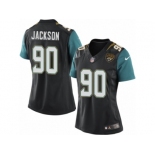 Women's Nike Jacksonville Jaguars #90 Malik Jackson Black NFL Jersey