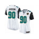 Women's Nike Jacksonville Jaguars #90 Malik Jackson White NFL Jersey