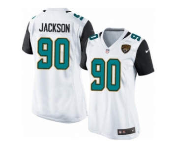 Women's Nike Jacksonville Jaguars #90 Malik Jackson White NFL Jersey