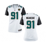 Women's Nike Jacksonville Jaguars #91 YAnnick Ngakoue White NFL Jersey