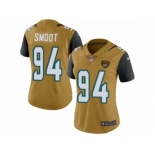 Women's Nike Jacksonville Jaguars #94 Dawuane Smoot Limited Gold Rush NFL Jersey