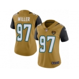 Women's Nike Jacksonville Jaguars #97 Roy Miller Limited Gold Rush NFL Jersey