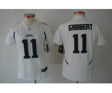 nike women nfl jerseys jacksonville jaguars #11 gabbert white[nike limited]