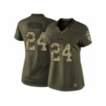 nike women nfl jerseys jacksonville jaguars #24 yeldon army green[nike Limited Salute To Service]