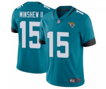 Youth Jacksonville Jaguars #15 Gardner Minshew II Teal Green Alternate Vapor Untouchable Limited Player Football Jersey