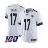 Youth Jacksonville Jaguars #17 DJ Chark White Vapor Untouchable Limited Player 100th Season Football Jersey