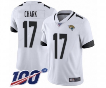 Youth Jacksonville Jaguars #17 DJ Chark White Vapor Untouchable Limited Player 100th Season Football Jersey