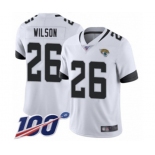 Youth Jacksonville Jaguars #26 Jarrod Wilson White Vapor Untouchable Limited Player 100th Season Football Jersey