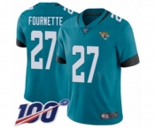 Youth Jacksonville Jaguars #27 Leonard Fournette Teal Green Alternate Vapor Untouchable Limited Player 100th Season Football Jersey