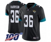 Youth Jacksonville Jaguars #36 Ronnie Harrison Black Team Color Vapor Untouchable Limited Player 100th Season Football Jersey