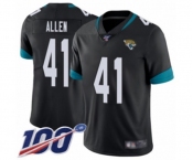 Youth Jacksonville Jaguars #41 Josh Allen Black Team Color Vapor Untouchable Limited Player 100th Season Football Jersey