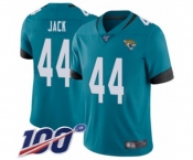 Youth Jacksonville Jaguars #44 Myles Jack Teal Green Alternate Vapor Untouchable Limited Player 100th Season Football Jersey