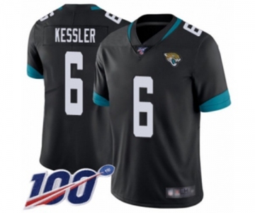 Youth Jacksonville Jaguars #6 Cody Kessler Black Team Color Vapor Untouchable Limited Player 100th Season Football Jersey