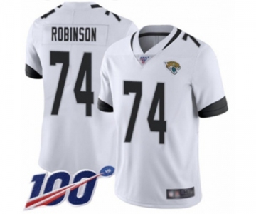 Youth Jacksonville Jaguars #74 Cam Robinson White Vapor Untouchable Limited Player 100th Season Football Jersey