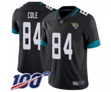 Youth Jacksonville Jaguars #84 Keelan Cole Black Team Color Vapor Untouchable Limited Player 100th Season Football Jersey