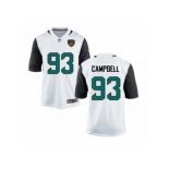 Youth Jacksonville Jaguars #93 Calais Campbell Nike White Jersey