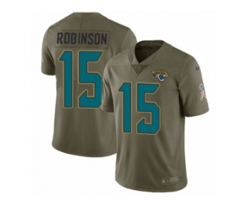 Youth Nike Jacksonville Jaguars #15 Allen Robinson Limited Olive 2017 Salute to Service NFL Jersey