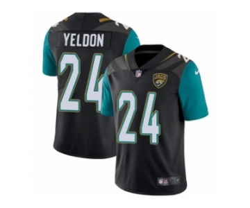 Youth Nike Jacksonville Jaguars #24 T.J. Yeldon Vapor Untouchable Limited Black Alternate NFL Jersey