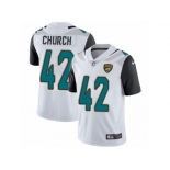 Youth Nike Jacksonville Jaguars #42 Barry Church White Vapor Untouchable Limited Player NFL Jersey