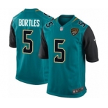 Youth Nike Jacksonville Jaguars #5 Blake Bortles Game Teal Green Team Color NFL Jersey