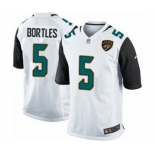 Youth Nike Jacksonville Jaguars #5 Blake Bortles Game White NFL Jersey