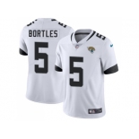 Youth Nike Jacksonville Jaguars #5 Blake Bortles White Stitched NFL Vapor Untouchable Limited Jersey