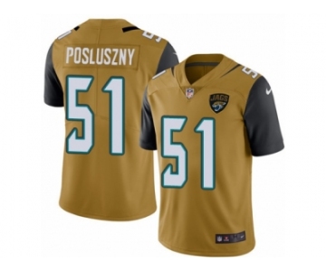 Youth Nike Jacksonville Jaguars #51 Paul Posluszny Limited Gold Rush NFL Jersey