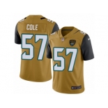 Youth Nike Jacksonville Jaguars #57 Audie Cole Limited Gold Rush NFL Jersey