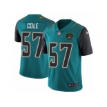 Youth Nike Jacksonville Jaguars #57 Audie Cole Vapor Untouchable Limited Teal Green Team Color NFL Jersey