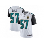 Youth Nike Jacksonville Jaguars #57 Audie Cole White Vapor Untouchable Limited Player NFL Jersey