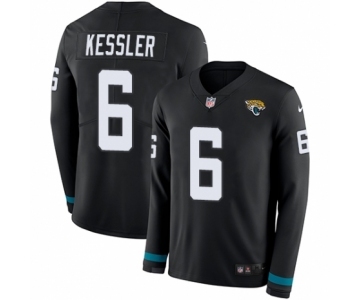 Youth Nike Jacksonville Jaguars #6 Cody Kessler Limited Black Therma Long Sleeve NFL Jersey