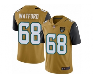 Youth Nike Jacksonville Jaguars #68 Earl Watford Limited Gold Rush NFL Jersey