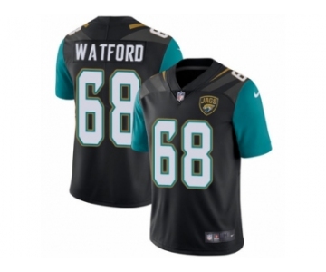 Youth Nike Jacksonville Jaguars #68 Earl Watford Vapor Untouchable Limited Black Alternate NFL Jersey