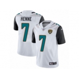 Youth Nike Jacksonville Jaguars #7 Chad Henne White Vapor Untouchable Limited Player NFL Jersey