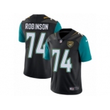 Youth Nike Jacksonville Jaguars #74 Cam Robinson Black Alternate Vapor Untouchable Limited Player NFL Jersey