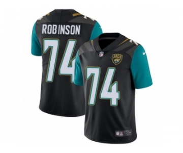 Youth Nike Jacksonville Jaguars #74 Cam Robinson Black Alternate Vapor Untouchable Limited Player NFL Jersey