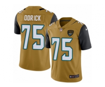 Youth Nike Jacksonville Jaguars #75 Jared Odrick Limited Gold Rush NFL Jersey