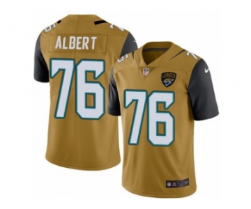 Youth Nike Jacksonville Jaguars #76 Branden Albert Limited Gold Rush NFL Jersey