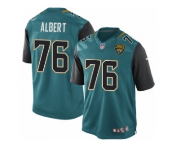 Youth Nike Jacksonville Jaguars #76 Branden Albert Limited Teal Green Team Color NFL Jersey